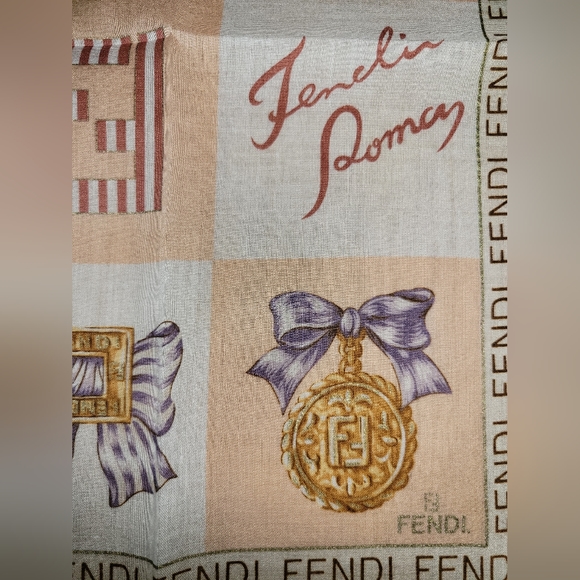 FENDI Vintage Handkerchief Scarf - Picture 6 of 10